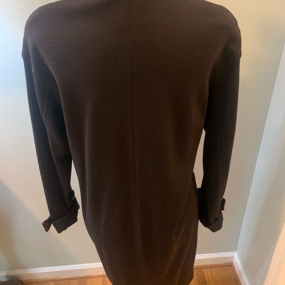 Teri Jon Vintage black Wool/leather jacket, size 6/8 - Picture 4 of 8